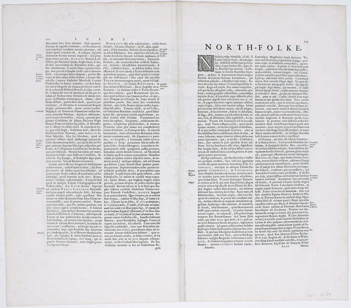 Blaeu's Map of Norfolk