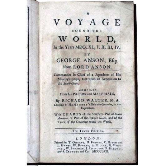 Tenth edition of Anson's Voyage