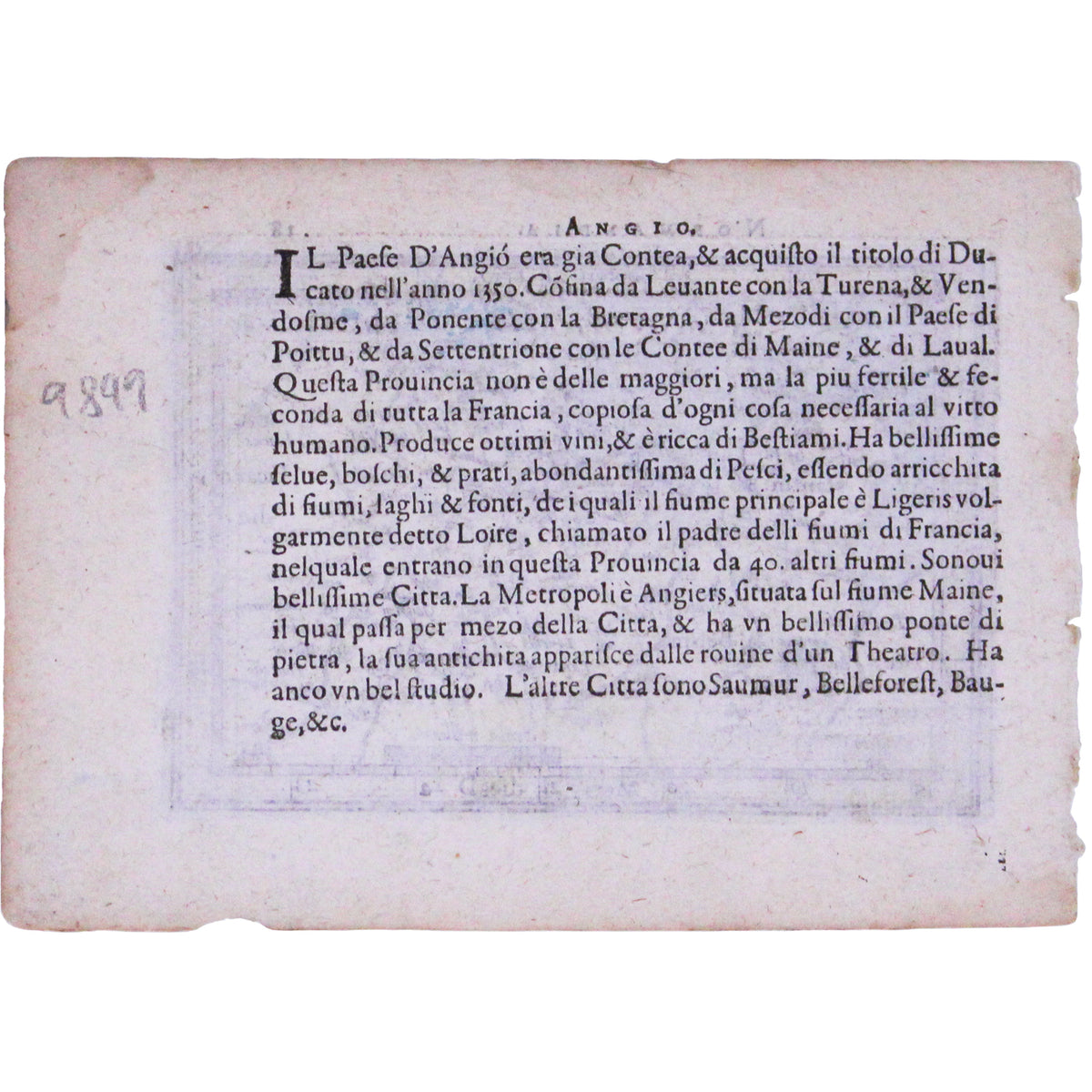 Ortelius' Miniature Epitome Map of Normandy