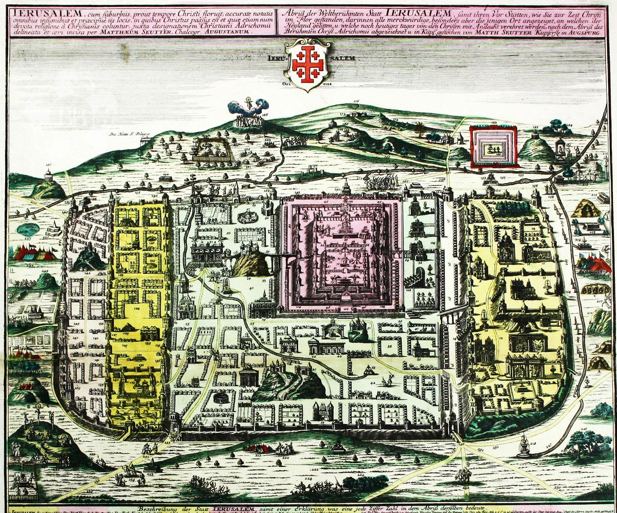Seutter’s Jerusalem