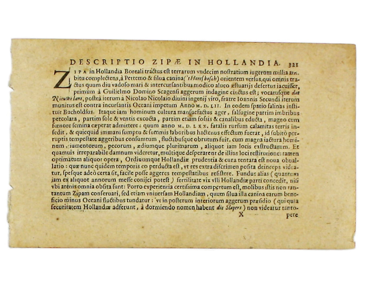 Bertius’ Miniature Zijpe polder