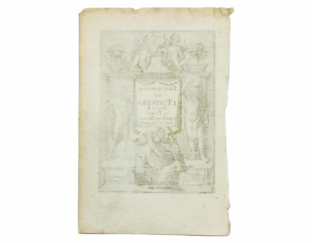 General Title Page for Mallet's Description de l'Univers