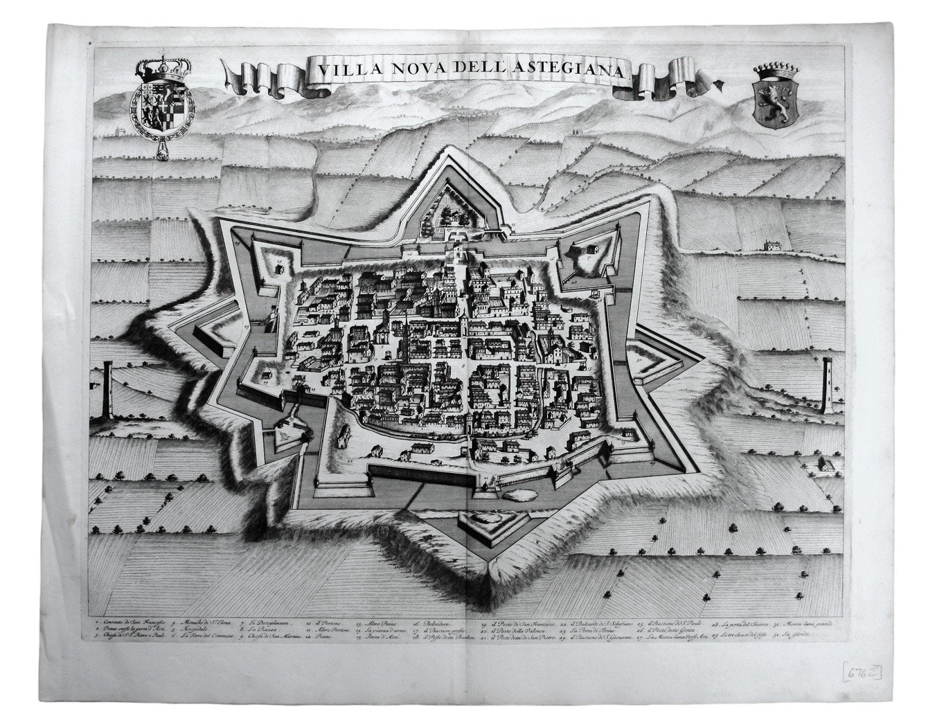 Blaeu’s Plan of Villanova d’Asti