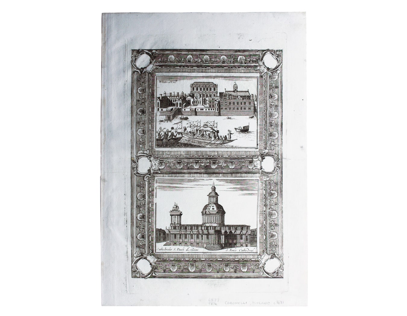 Coronelli’s Views of Whitehall & St Paul’s Cathedral