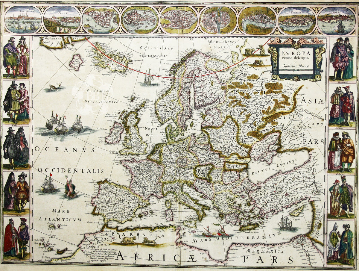 Blaue’s Carte à Figure of Europe