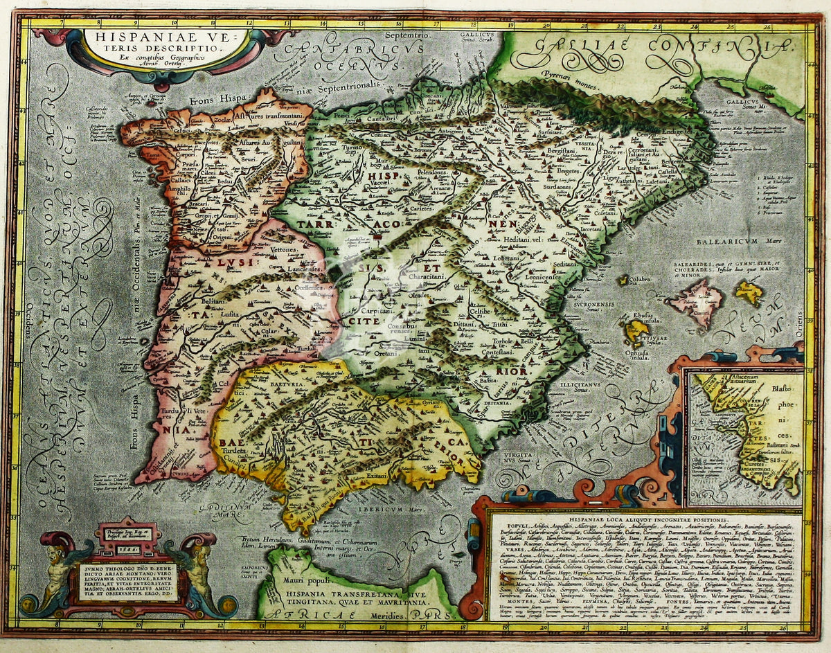 Ortelius' Map of Ancient Spain