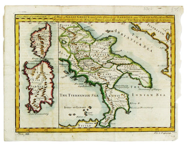 Osborne’s map of the Greek colonies in Southern Italy
