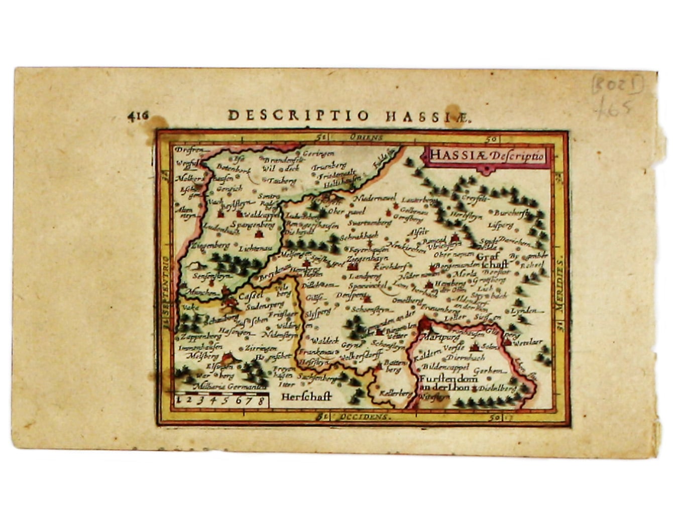 Bertius’ Miniature Map of Hesse