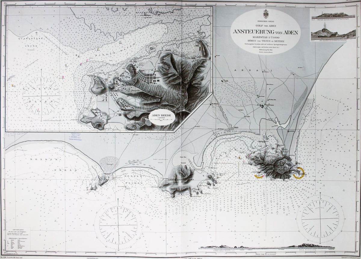 Imperial German Chart of Aden