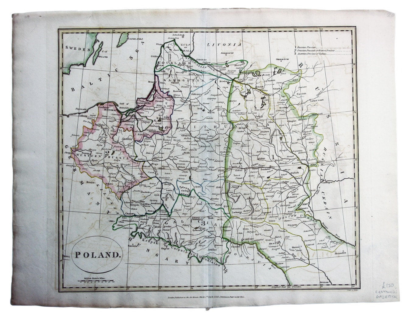 Cruttwell’s Map of Poland