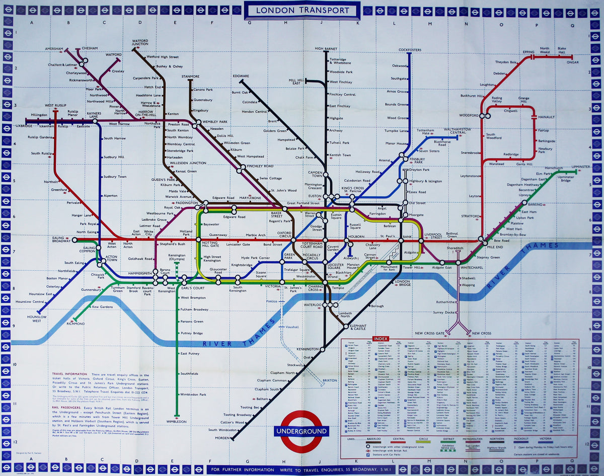 Garbutt’s 1970 Quad Royal Station Map