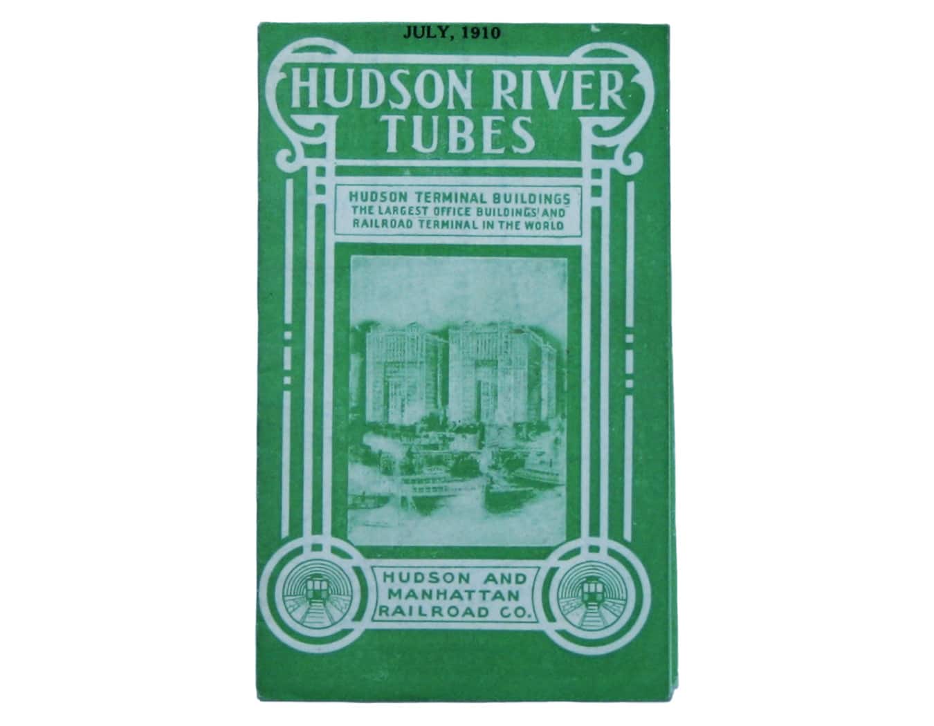 1910 Passenger Map of the Hudson River Tubes
