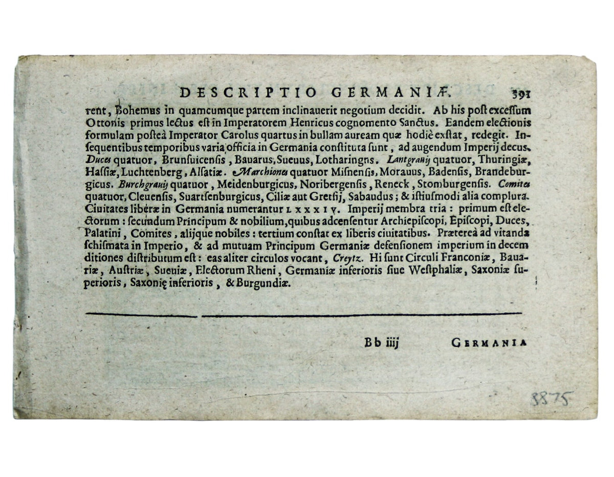 Bertius' Miniature Map of the Low Countries