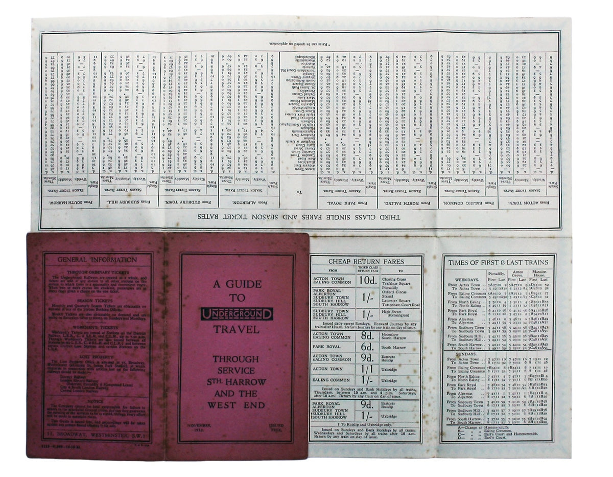 Stingemore’s 1932 Passenger Map of Central London