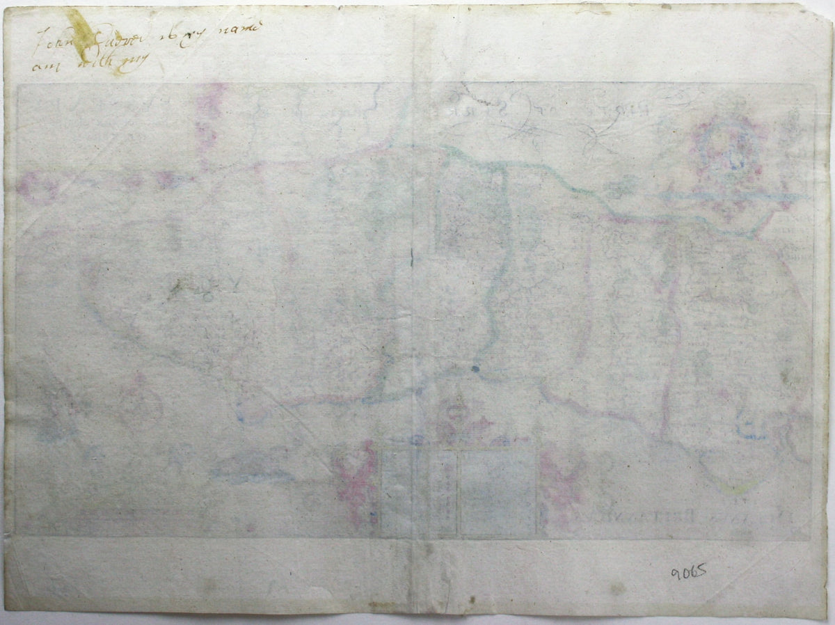 Saxton-Kip Map of Sussex