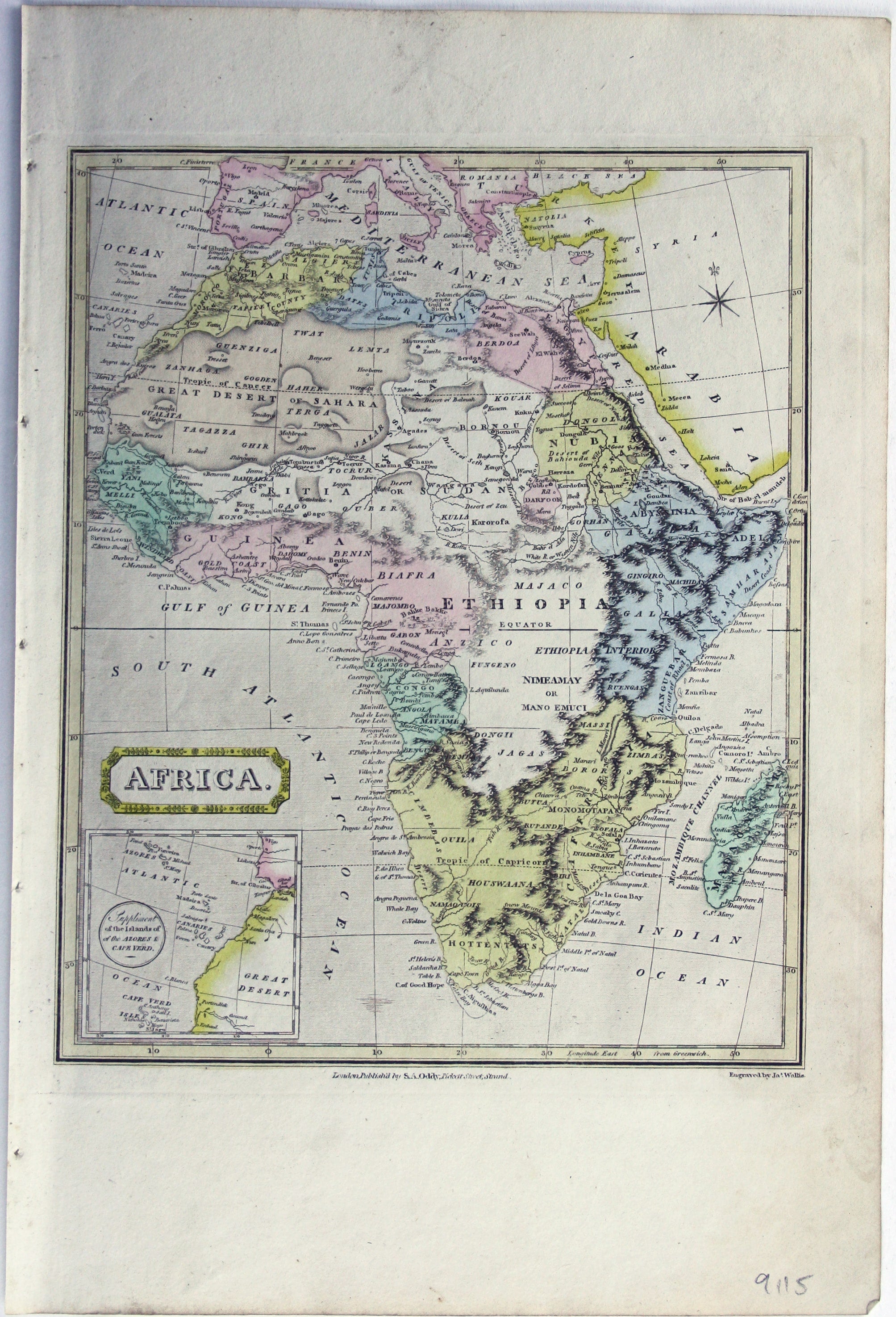 Wallis’ Map of Africa