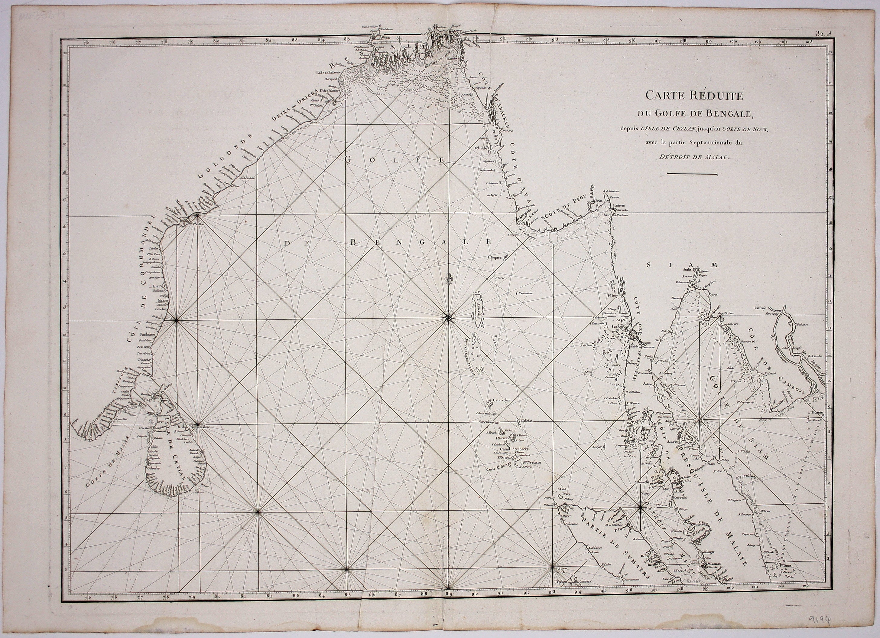 Mannevillette’s Chart of the Bay of Bengal
