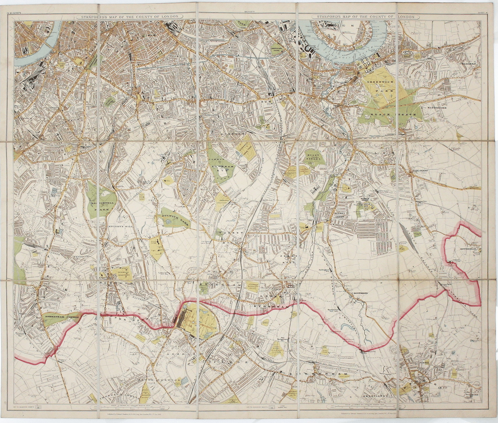 Stanford’s New Map of the County of London