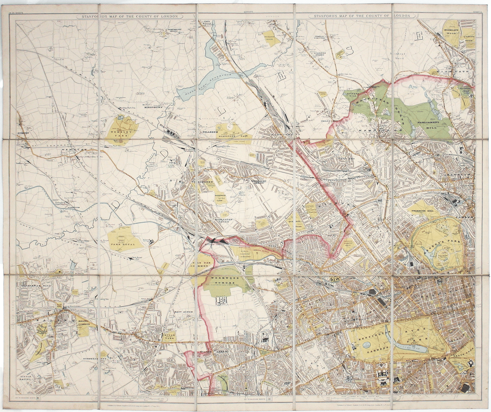 Stanford’s New Map of the County of London
