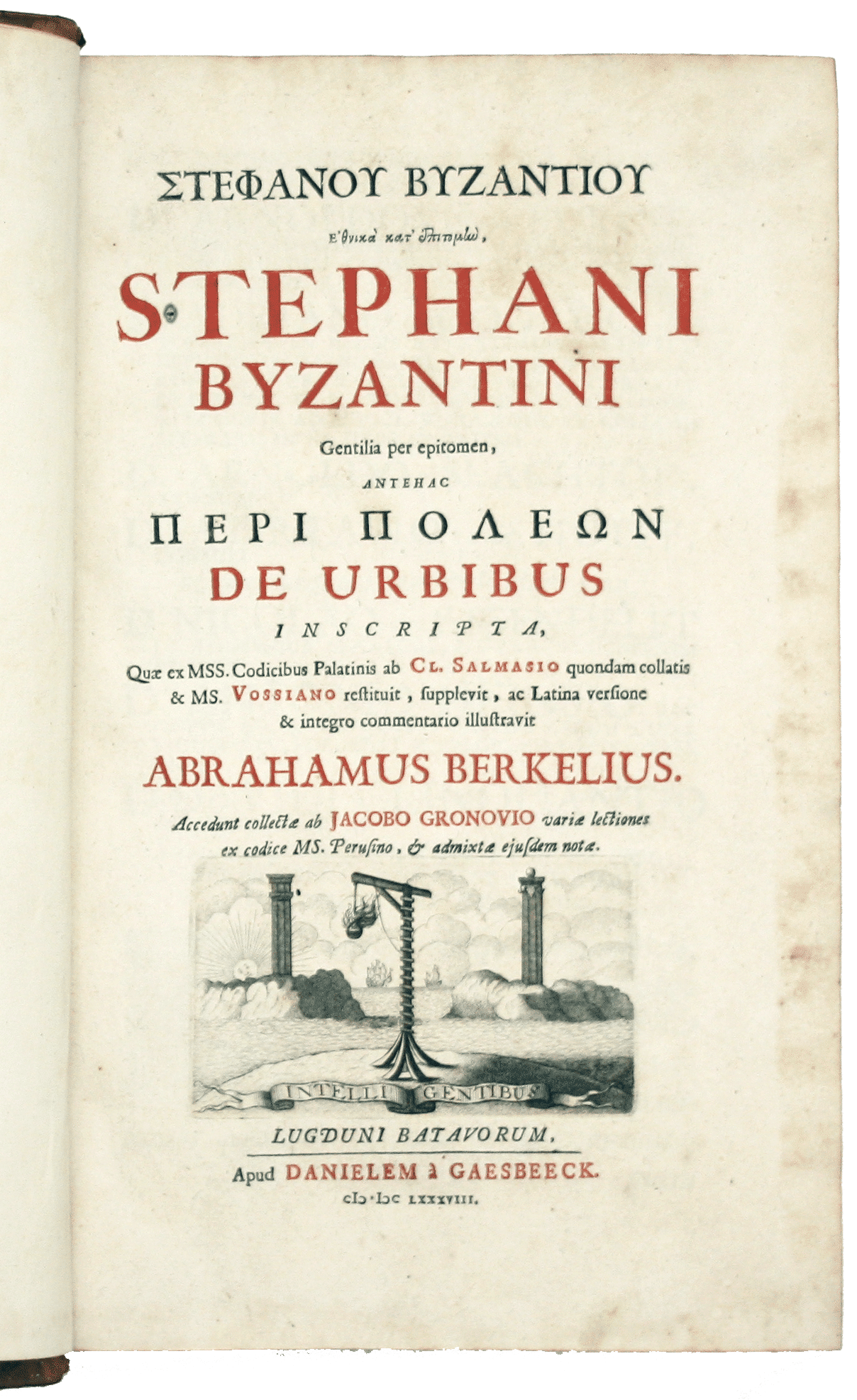 Stephanus of Byzantium’s Geographical Dictionary