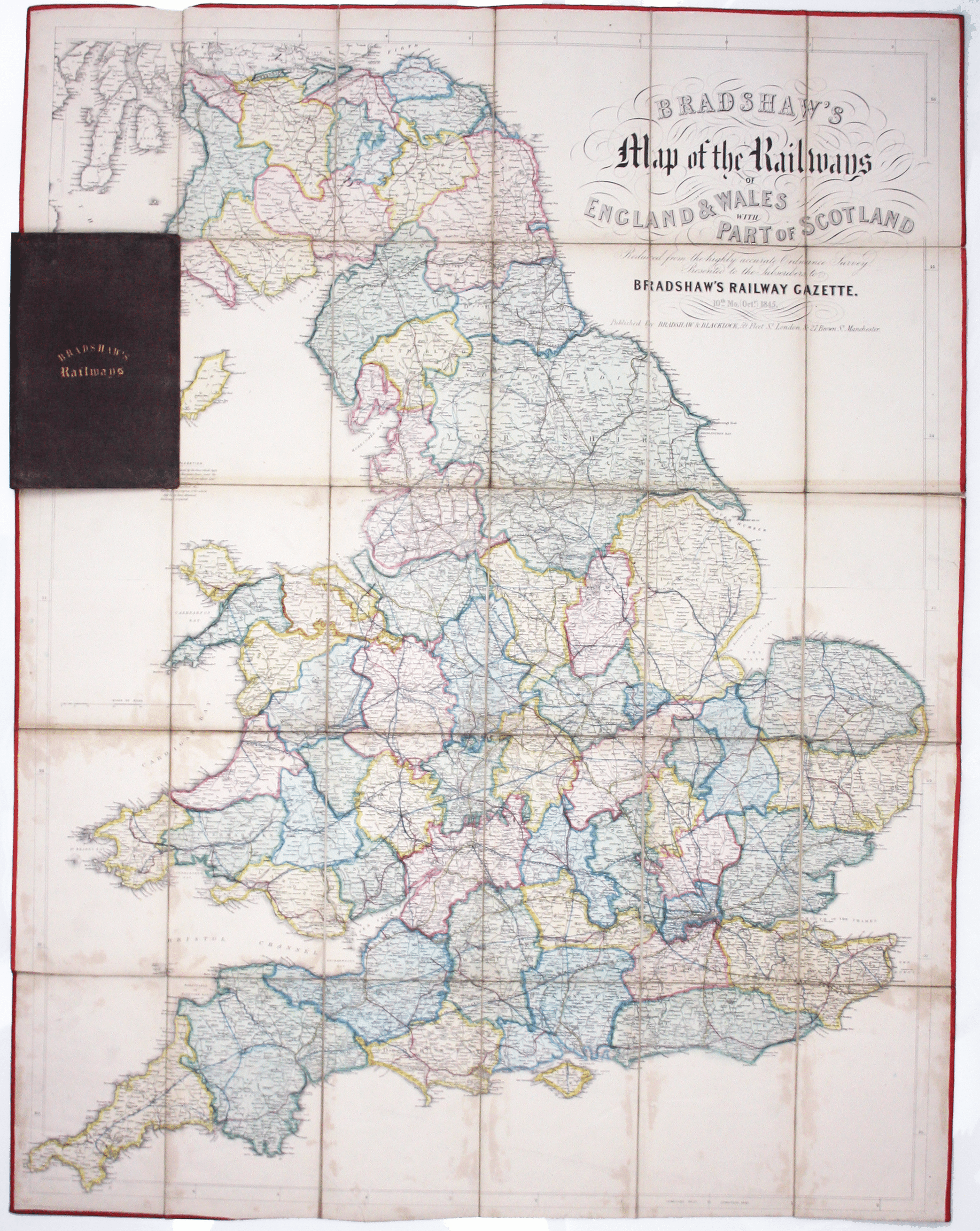 Bradshaw’s 1845 Railway Map