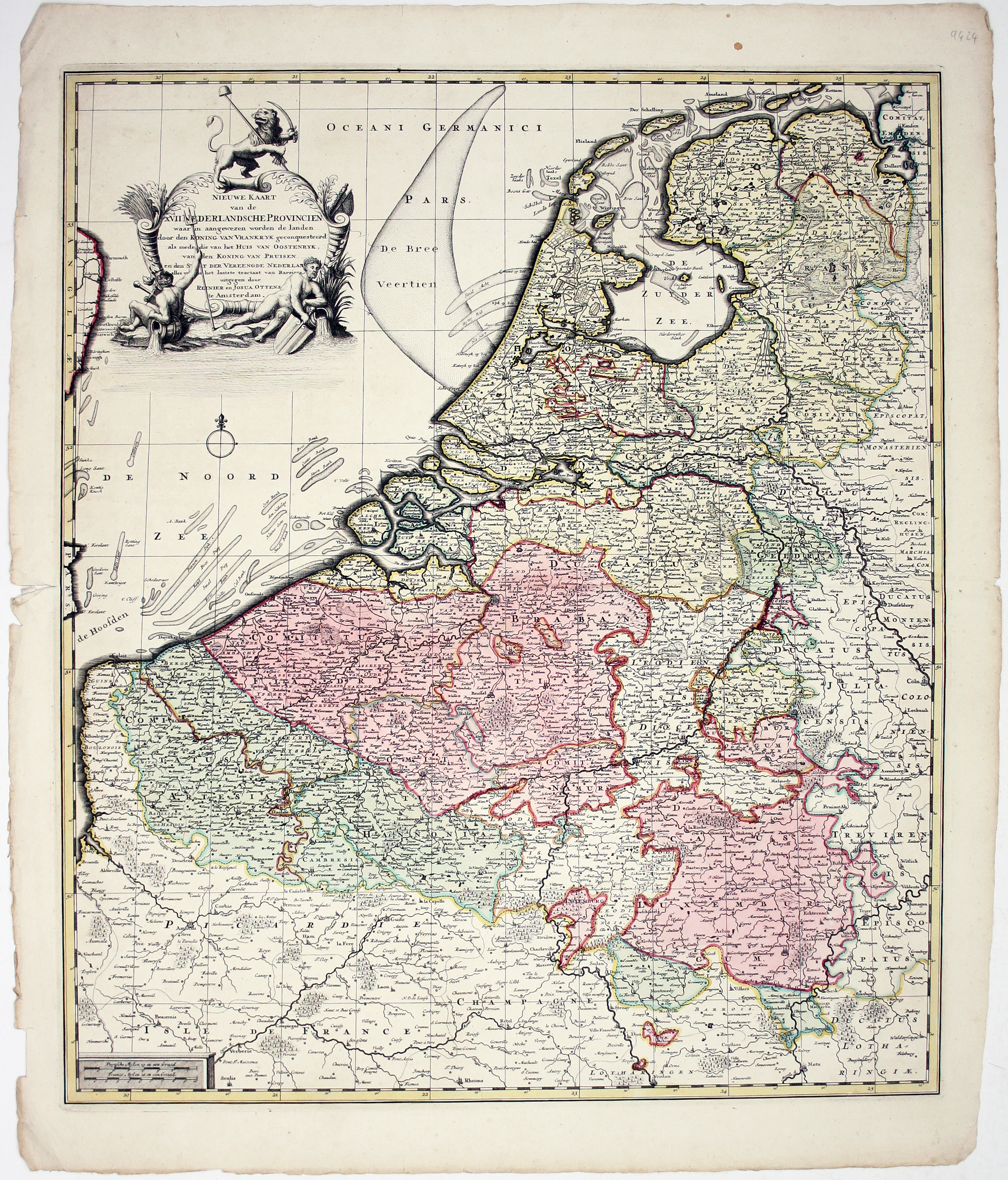Ottens’ Map of the Low Countries