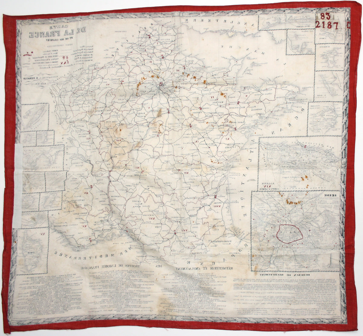 Renault’s Mouchoire Militaire Map of France