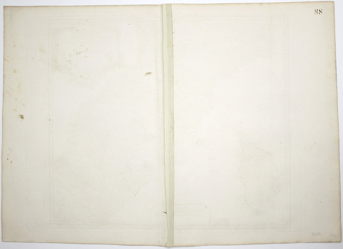 Robert de Vaugondy’s Map of the Papal States, Tuscany & Corsica