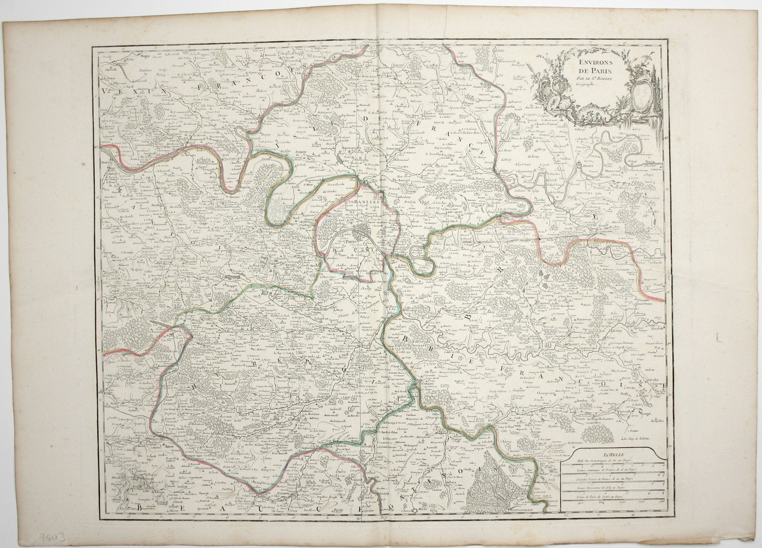 Robert de Vaugondy’s Map of Paris Environs