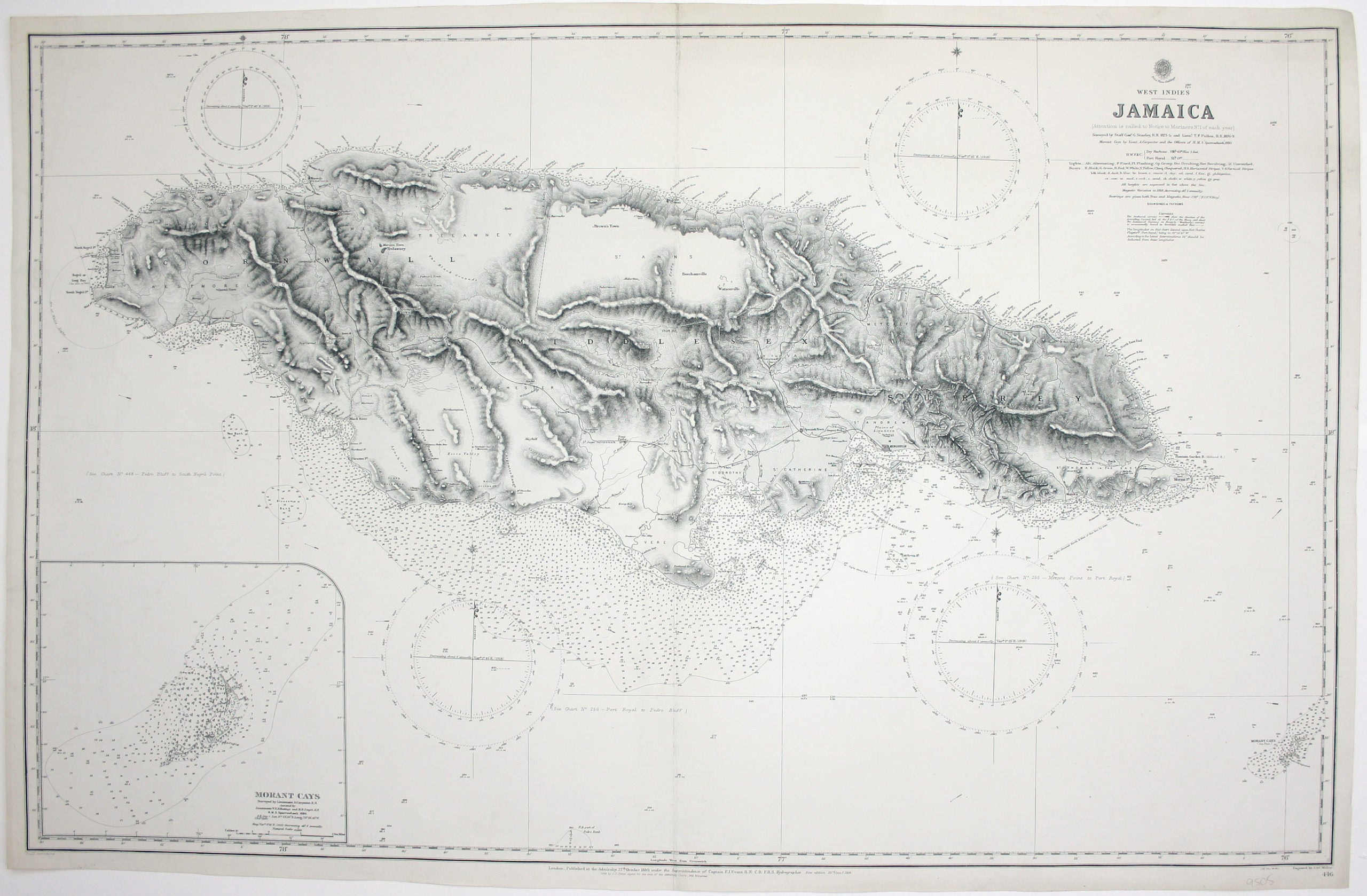 Admiralty Chart of Jamaica