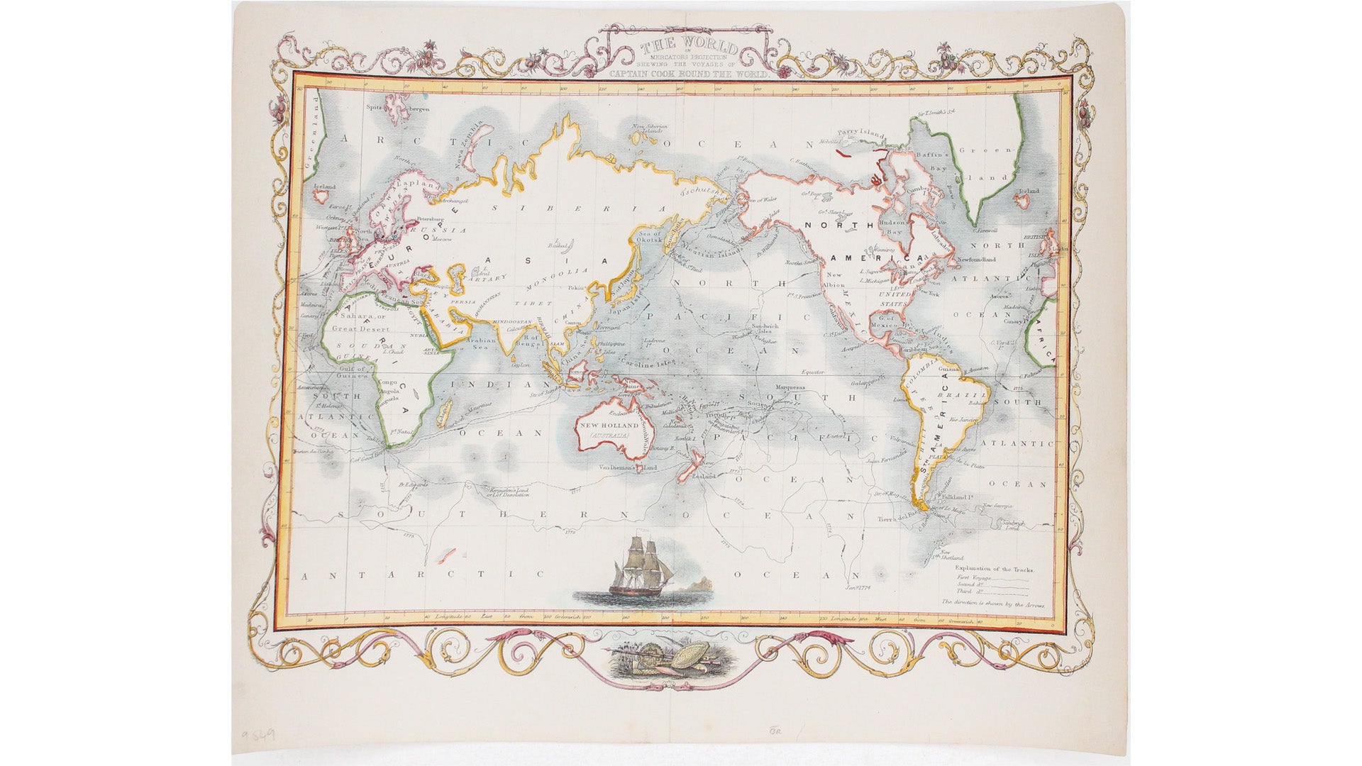 Tallis' Map of the World