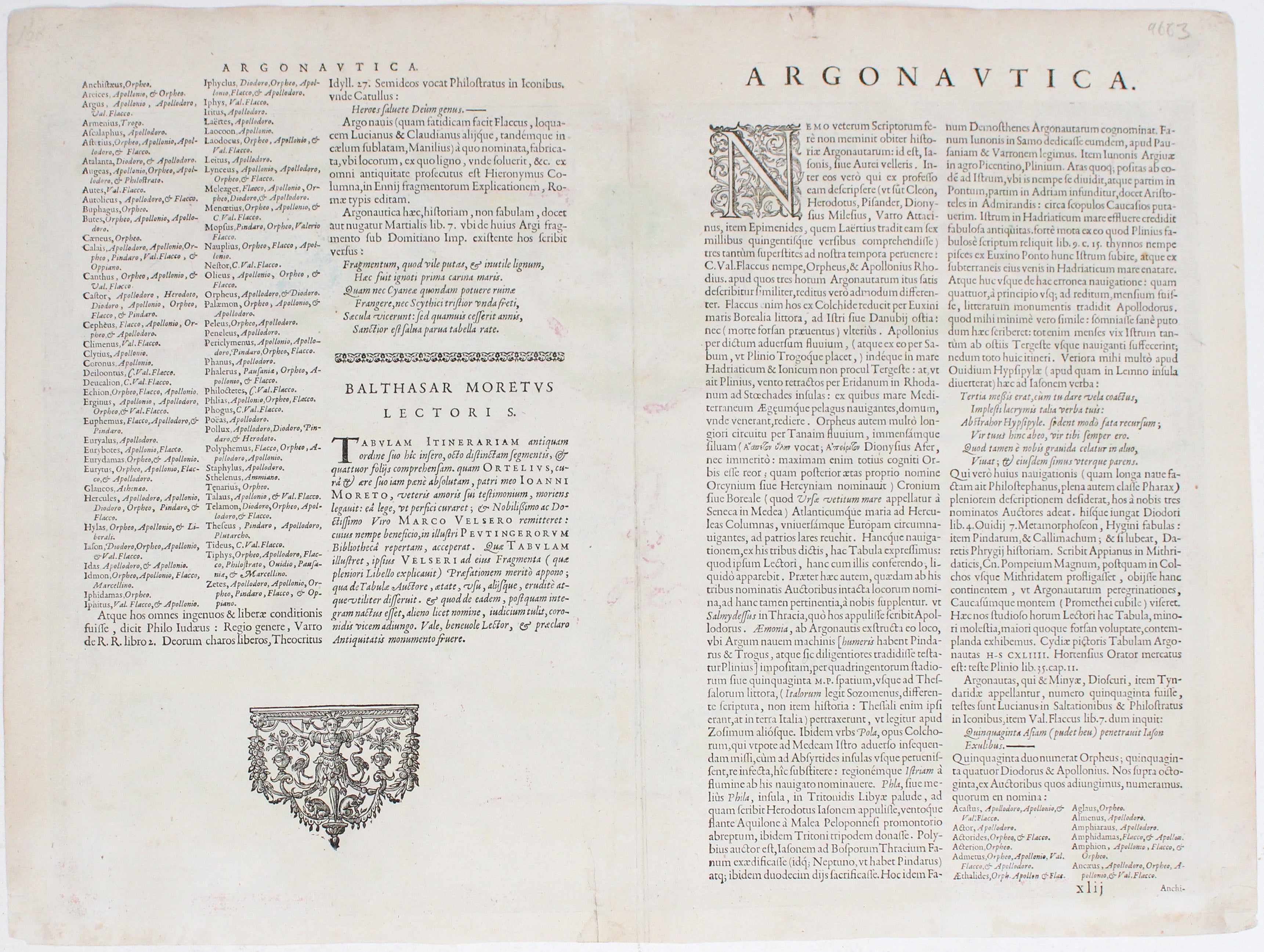 Ortelius' Argonautica