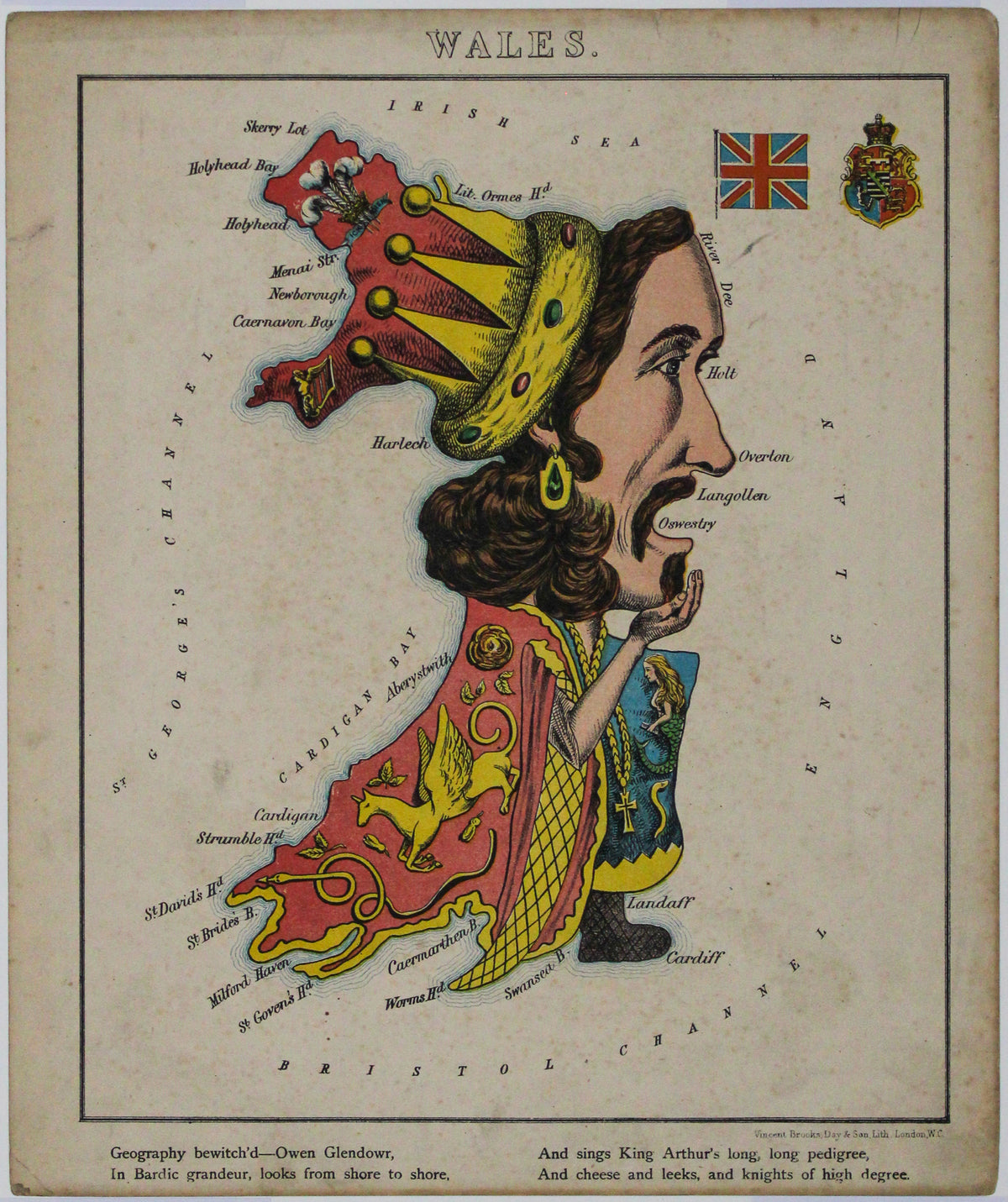 Aleph's Caricature Map of Wales