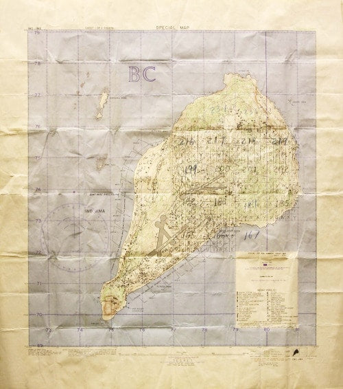 Provenance on maps: A Secret Map of Iwo Jima, November 1944