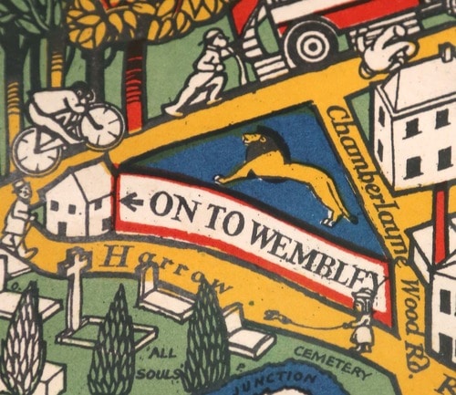 Cornering the states of MacDonald Gill's Wonderground map
