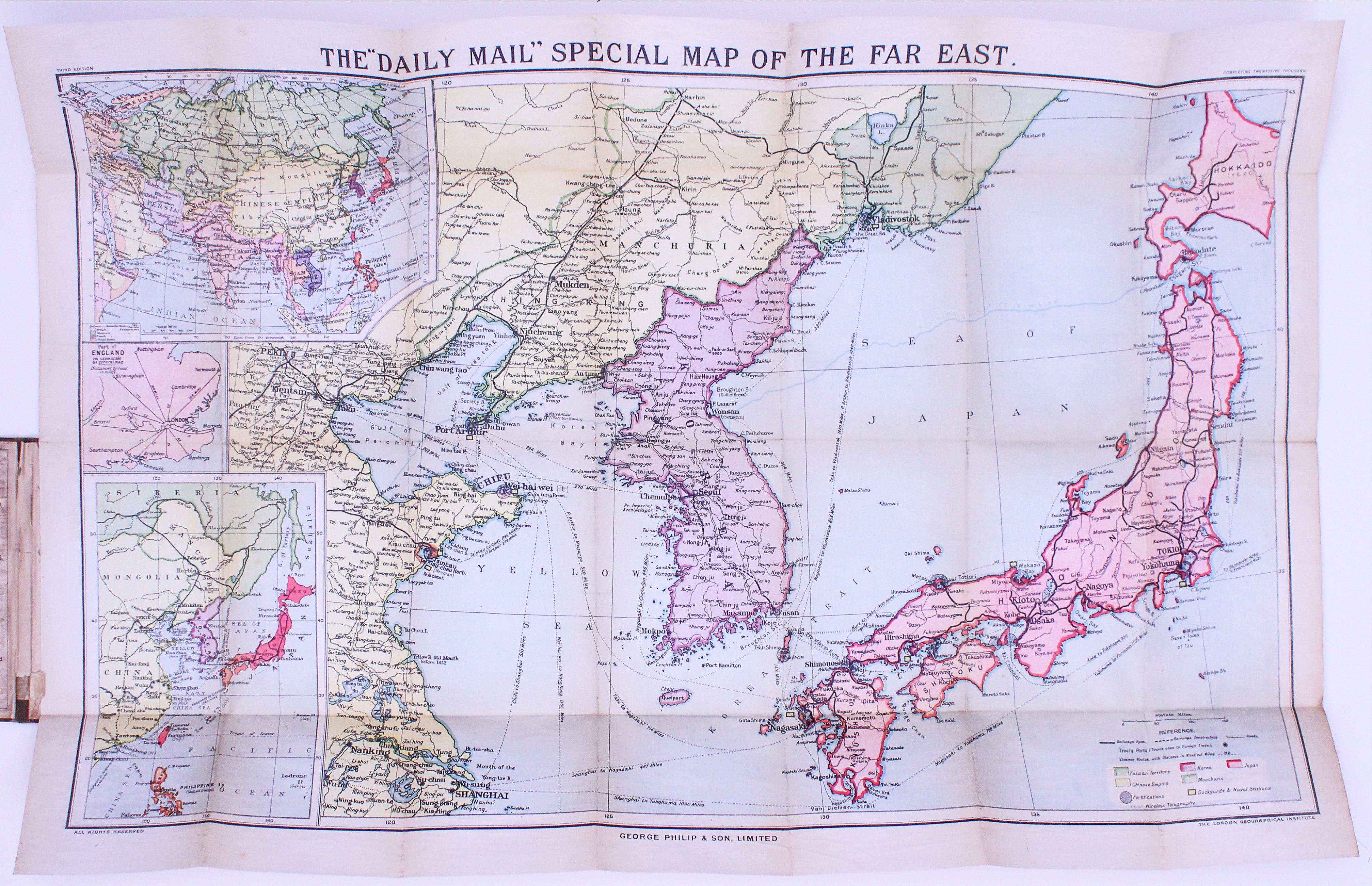 Daily Mail Map of the Russo-Japanese War