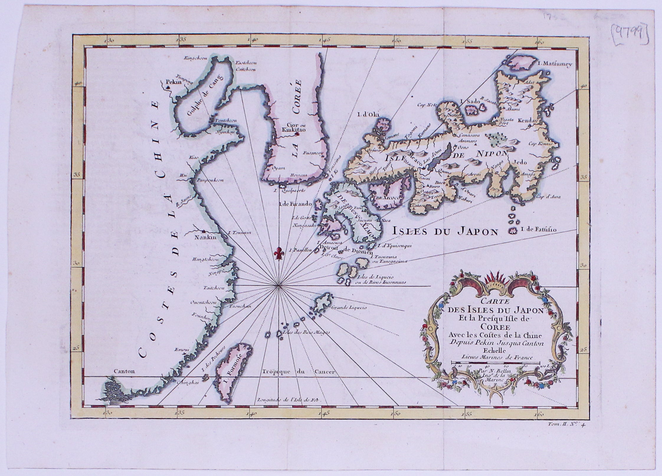 Bellin's Map of Japan & Korea