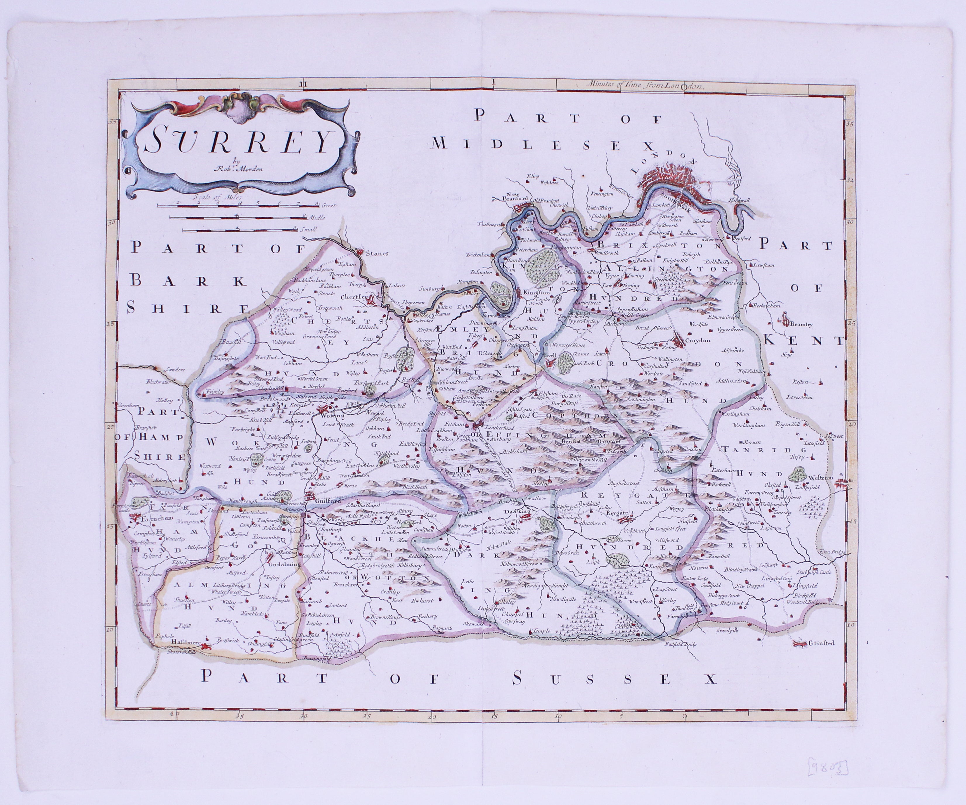 Morden's Map of Surrey