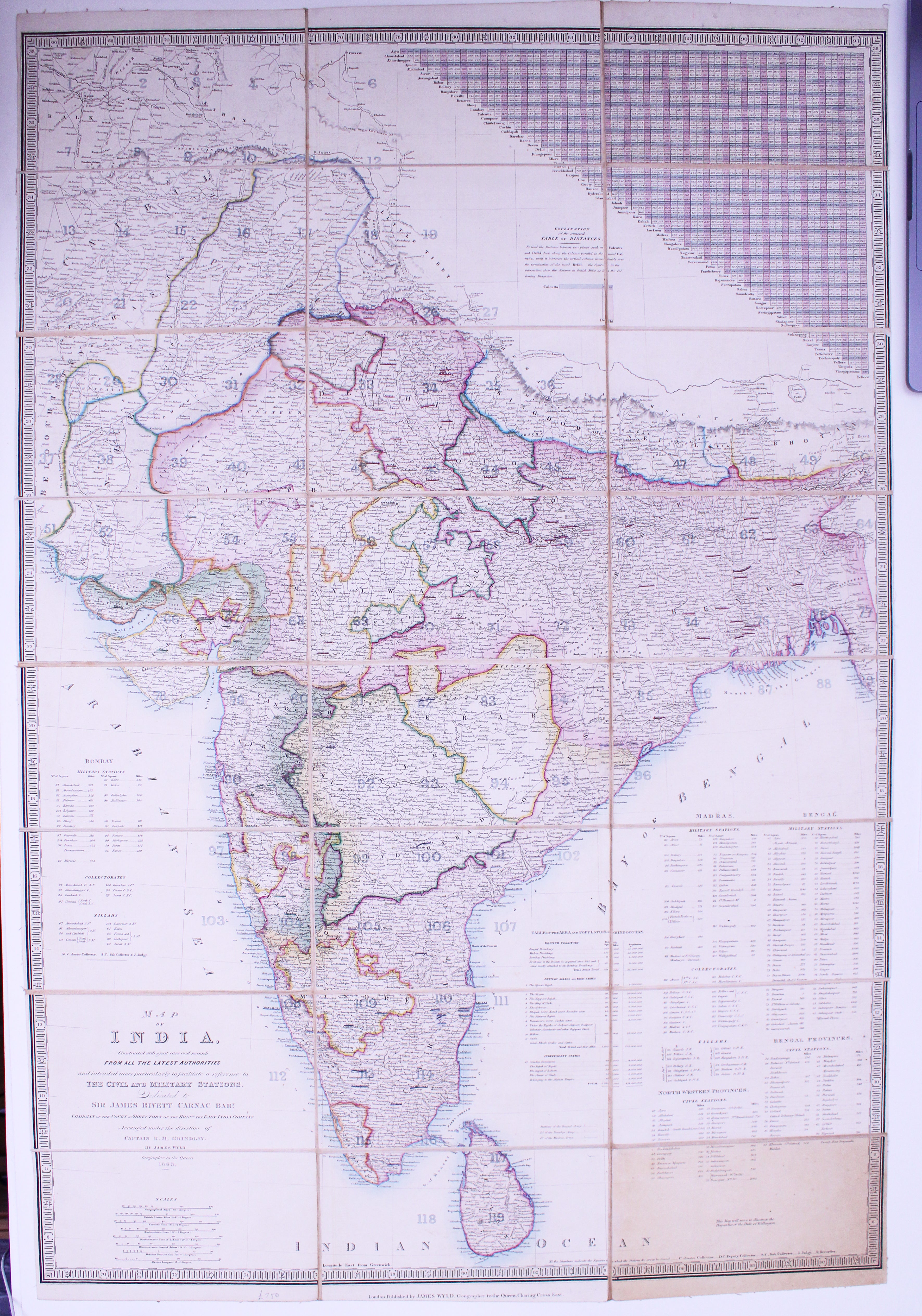 Wyld's Map of India