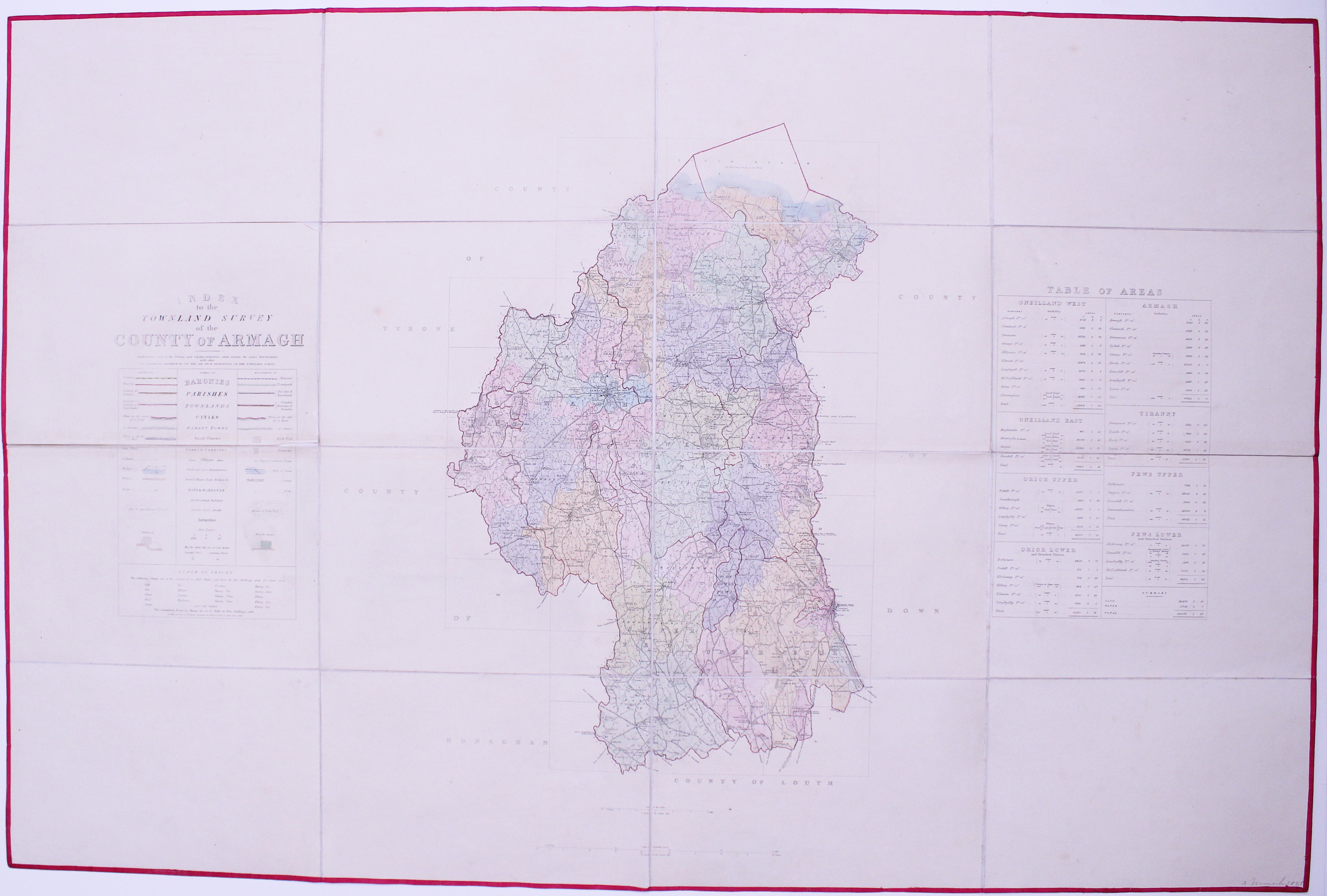 Index Map to the Townland Survey of the County of Armagh