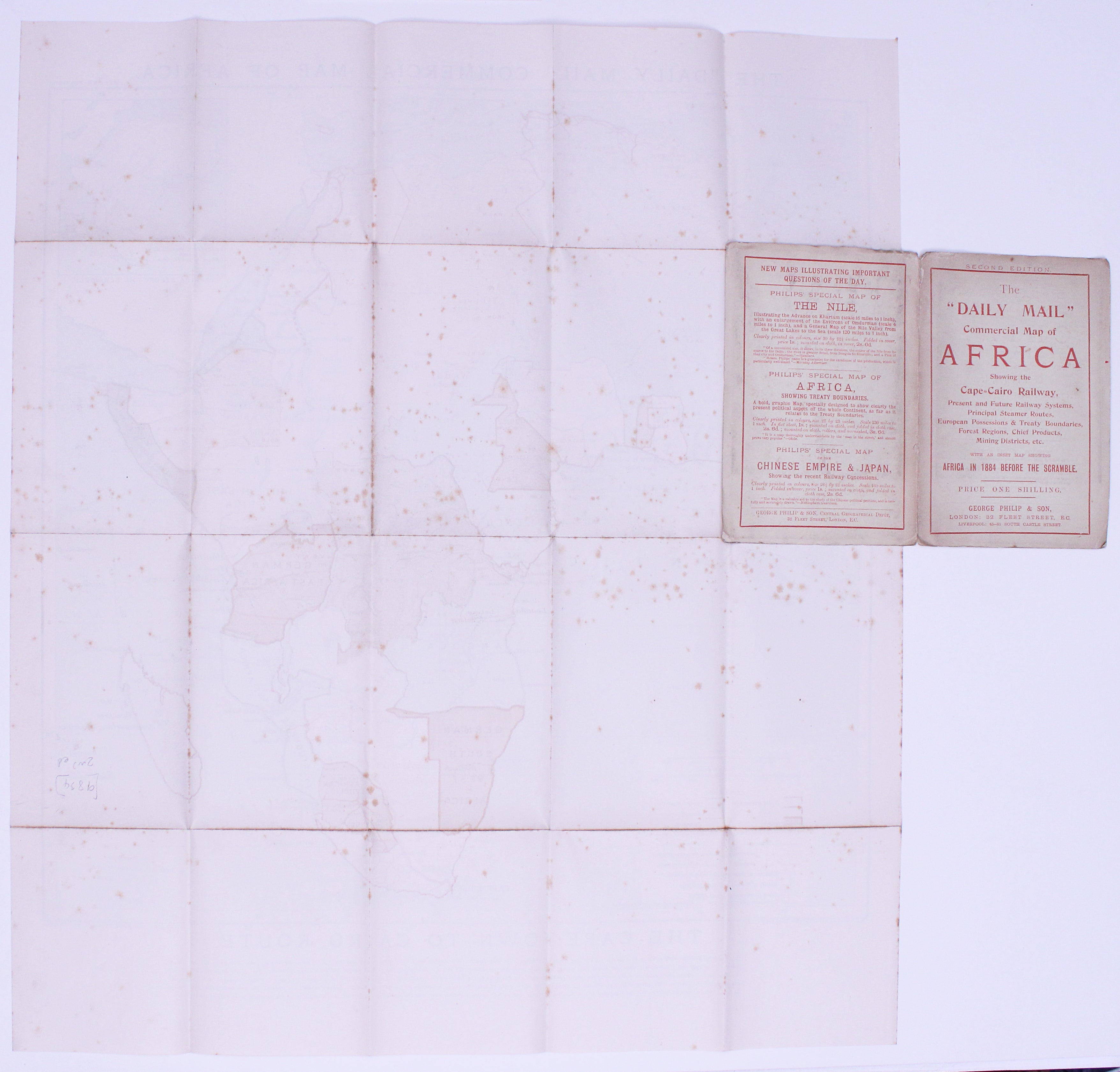 Daily Mail Cape to Cairo Railway Map, 2nd edition