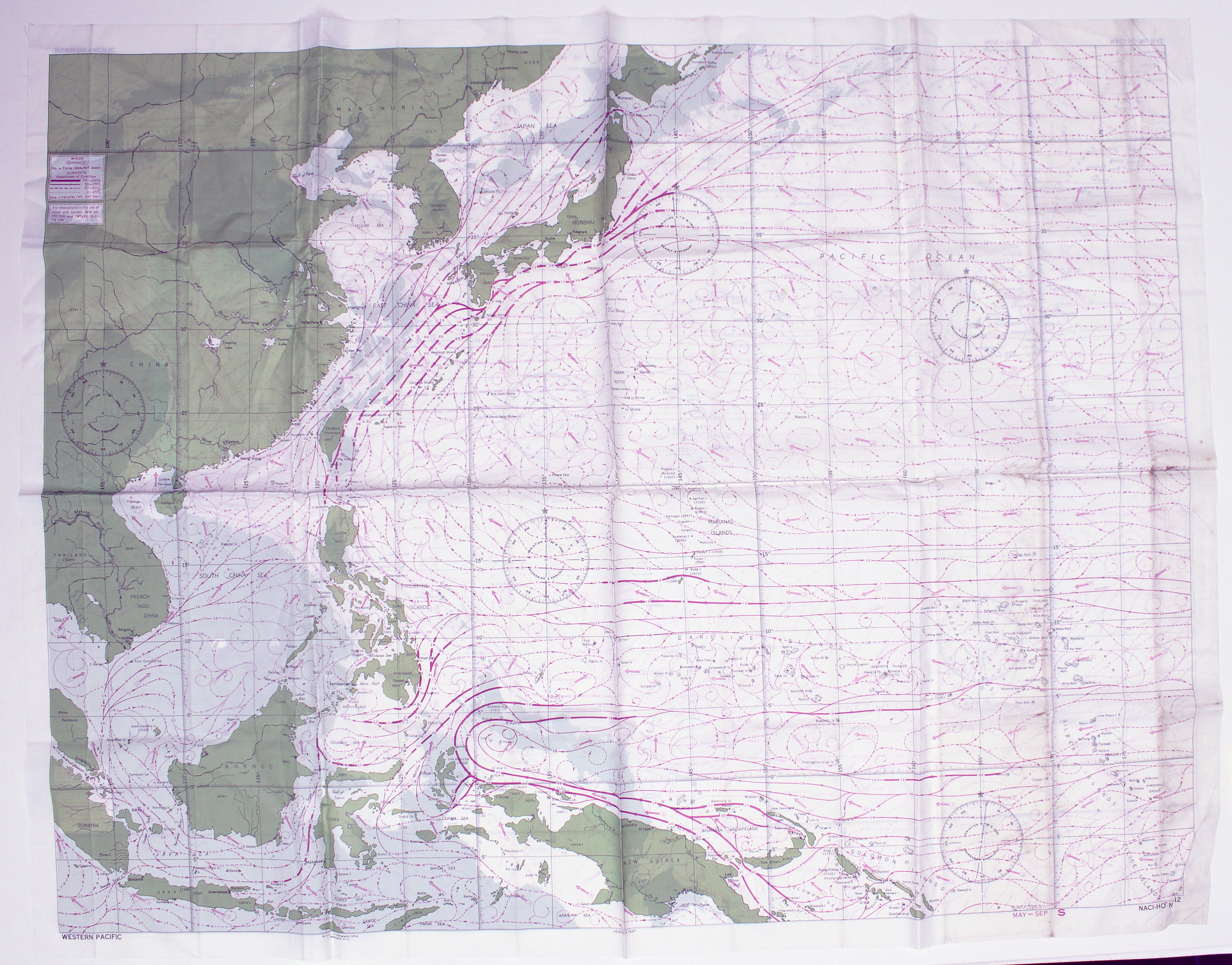 US Survival Chart of the Western Pacific