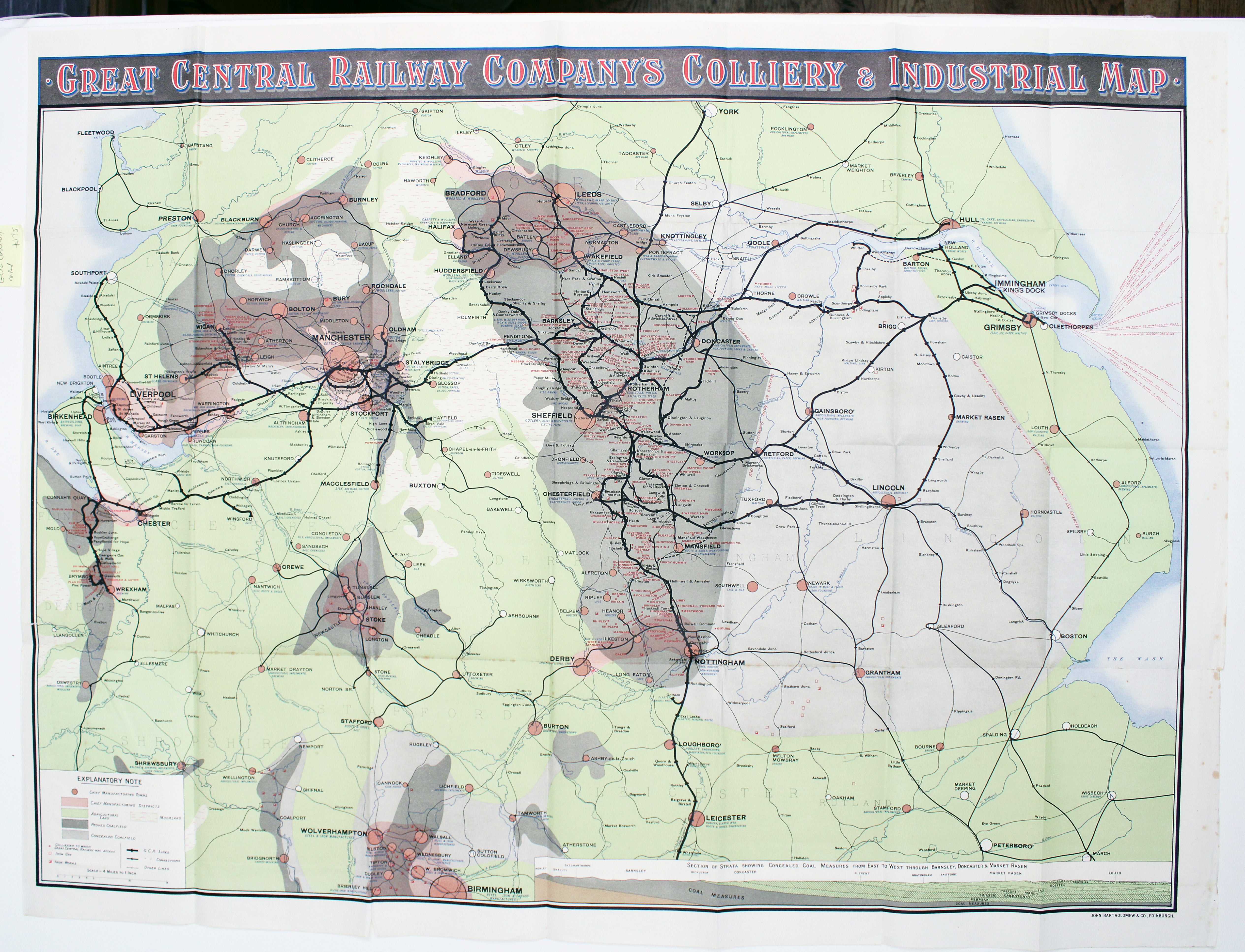 Great Central Railway Colliery Map