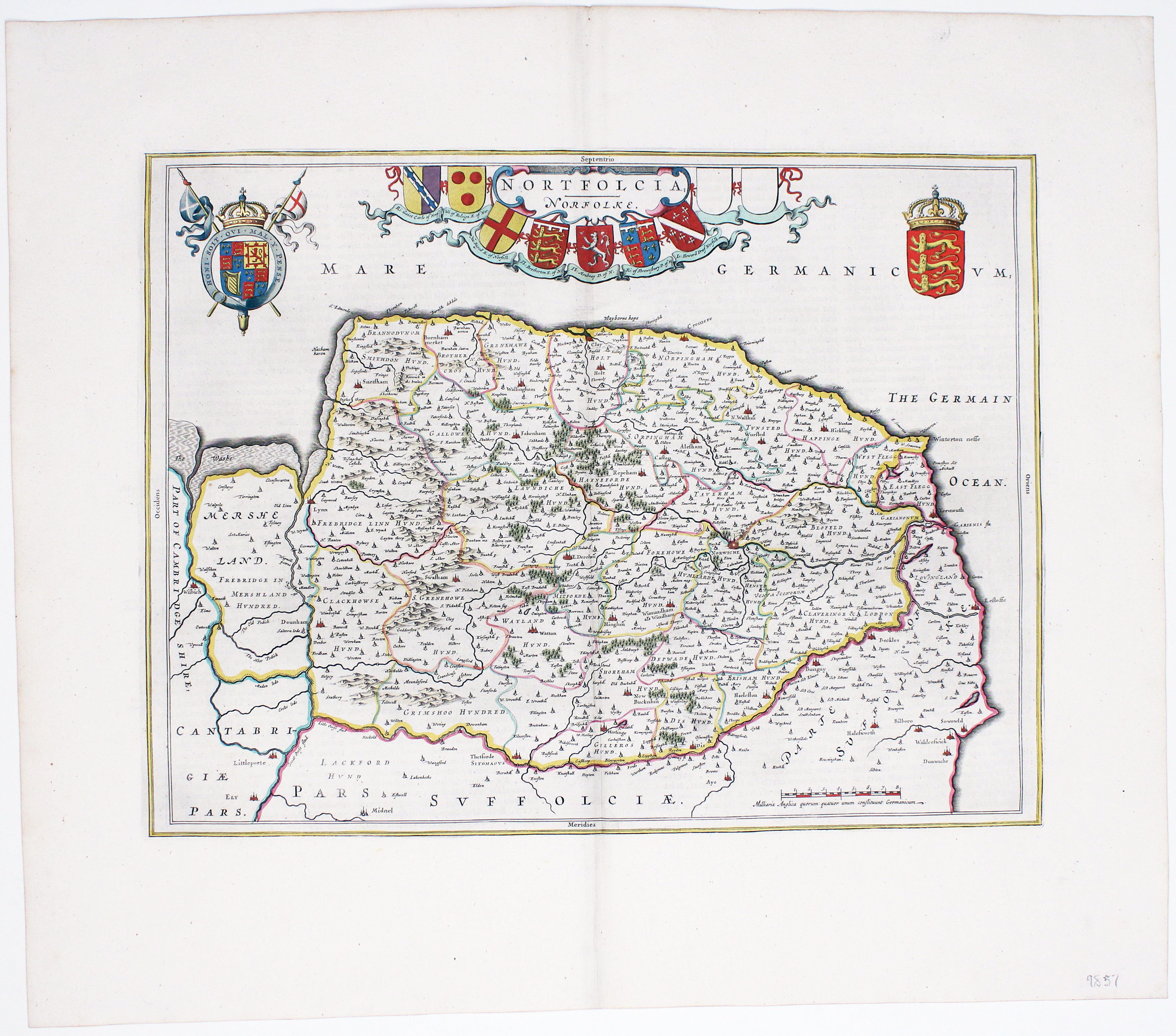 Blaeu's Map of Norfolk