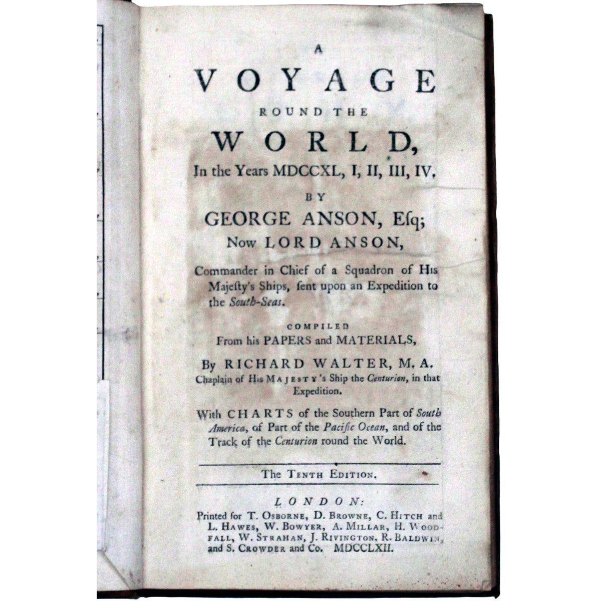 Tenth edition of Anson's Voyage