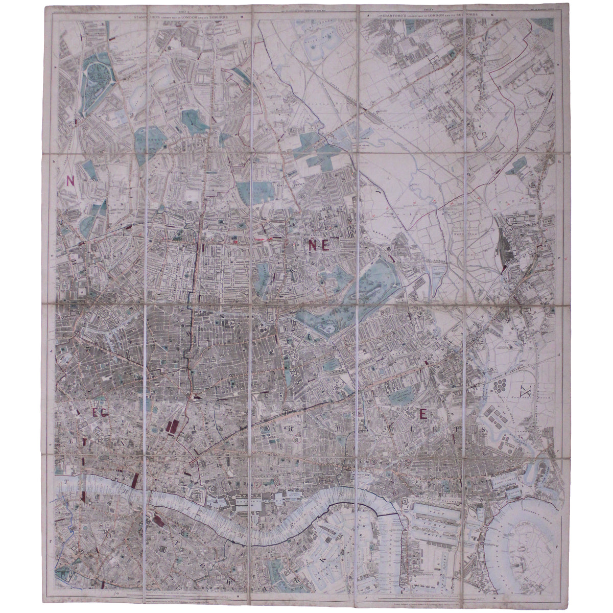 Stanford's Library Map of London, Northeastern Sheet