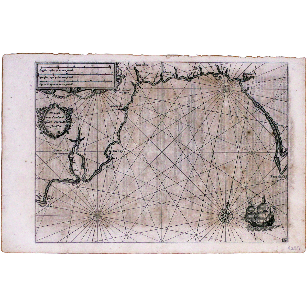 Blaeu's Chart of the Dorset Coast