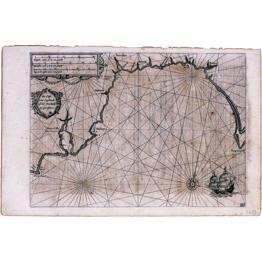 Blaeu's Chart of the Dorset Coast