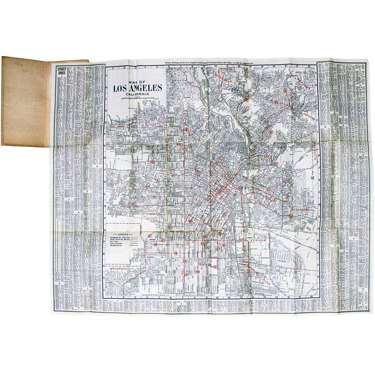 Hill's Map of Los Angeles