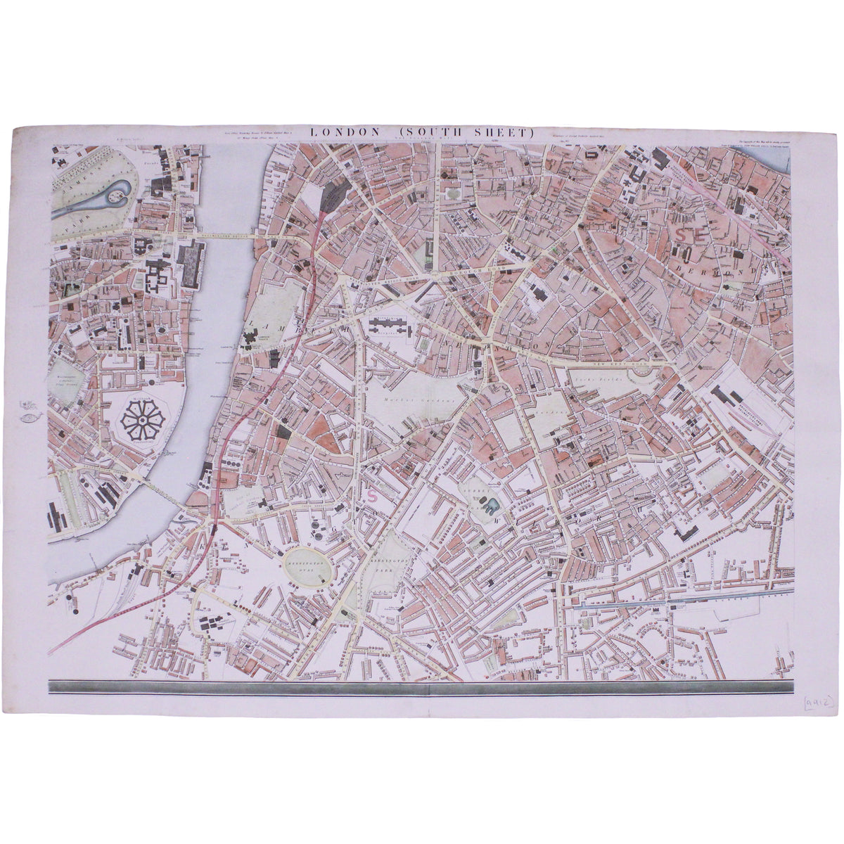 Cassell’s Map of London, South Sheet